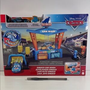 Cars Dinoco Car Wash Playset - Blue and Orange